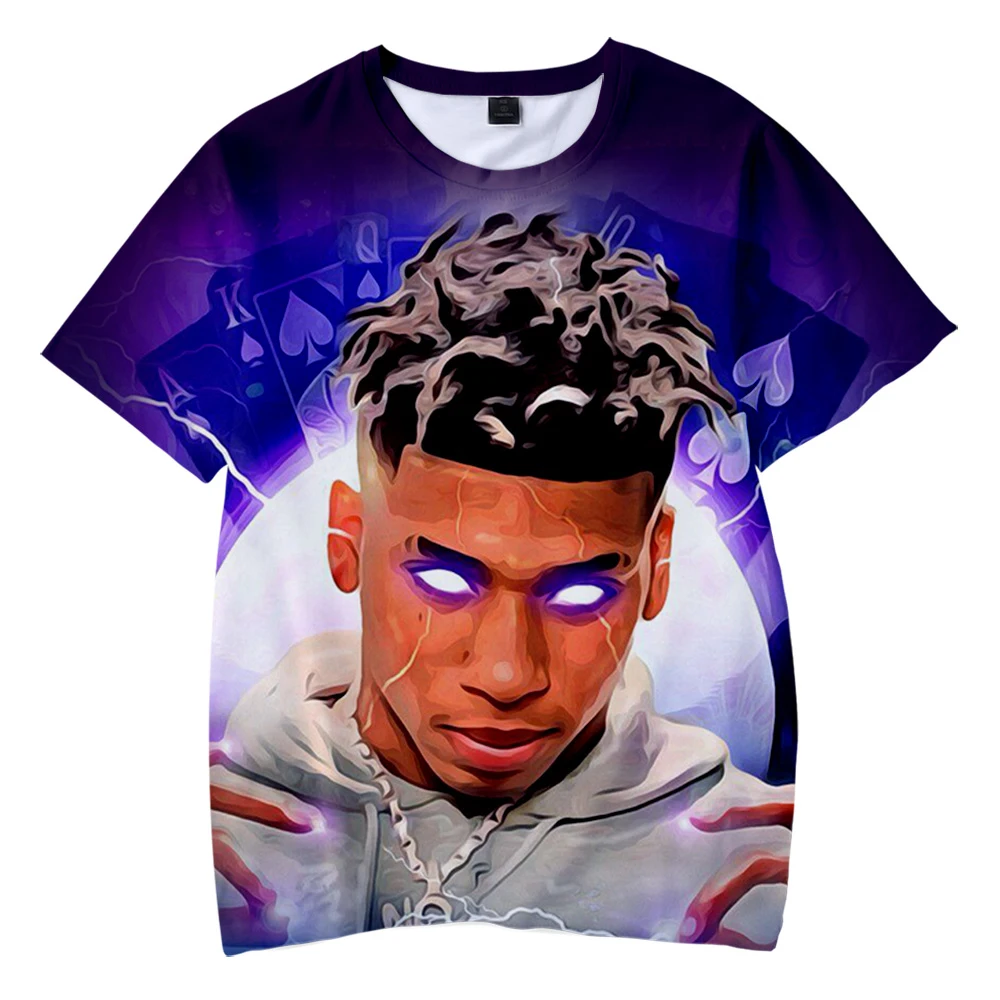 

Лидер продаж 2023, футболка с 3D-принтом в стиле рэпера нле шоппа, модная повседневная футболка большого размера с круглым вырезом и коротким рукавом для мужчин и женщин в стиле Харадзюку