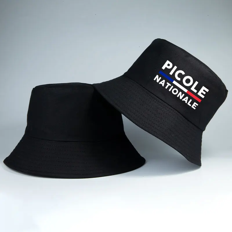 Summer Picole Nationale Reversible Bucket HatS Men Women Cotton Fisherman Cap Unisex Outdoor Sport Activities Panama Bob Chapeau 4