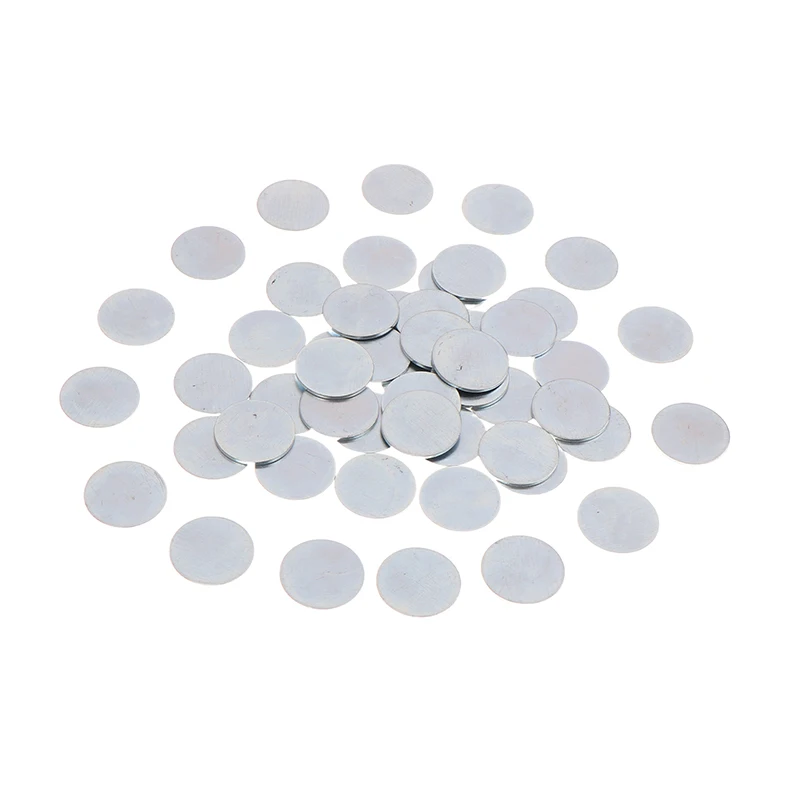 Round Galvanized Sheet Iron Pieces for DIY Crafts, Pack of 50/100