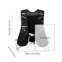 Hydration Running Vest Reflective Hydration Vest Breathable Hiking Vest Pack Lightweight Cycling Backpack for Outdoor Sports 6
