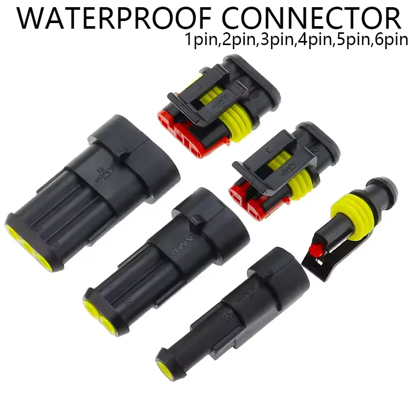 Waterproof Automotive Electrical Connector Set - 5 Pieces