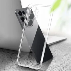 Flexible Durable Clear TPU Phone Case - Soft Transparent Shockproof Shield - Galaxy S25 FE (Clear)