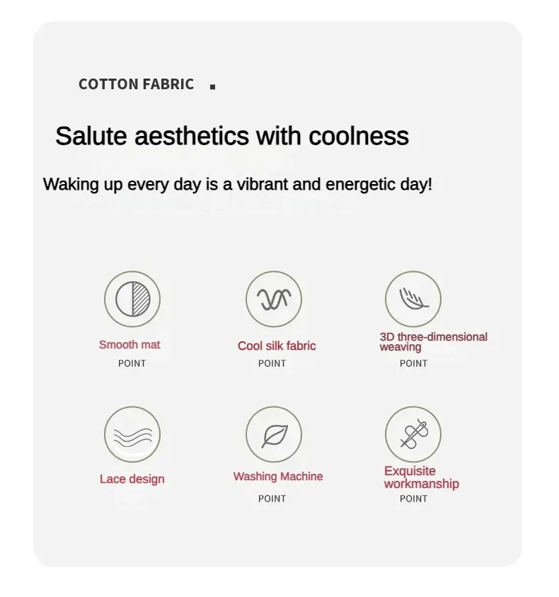 Description Picture 4 of itemKorean version lace solid color bed skirt three piece set, skin friendly double-layer bed cover, non slip bed cover