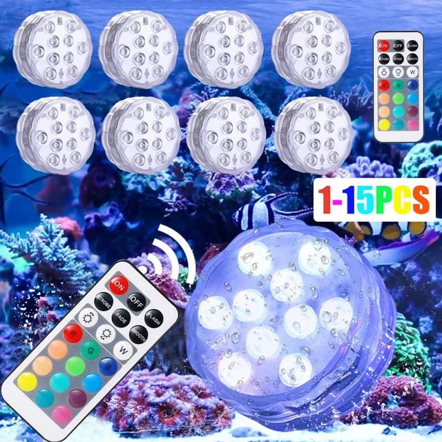 LAMPE LED RGB SUBMERSIBLE AVEC TELECOMMANDE