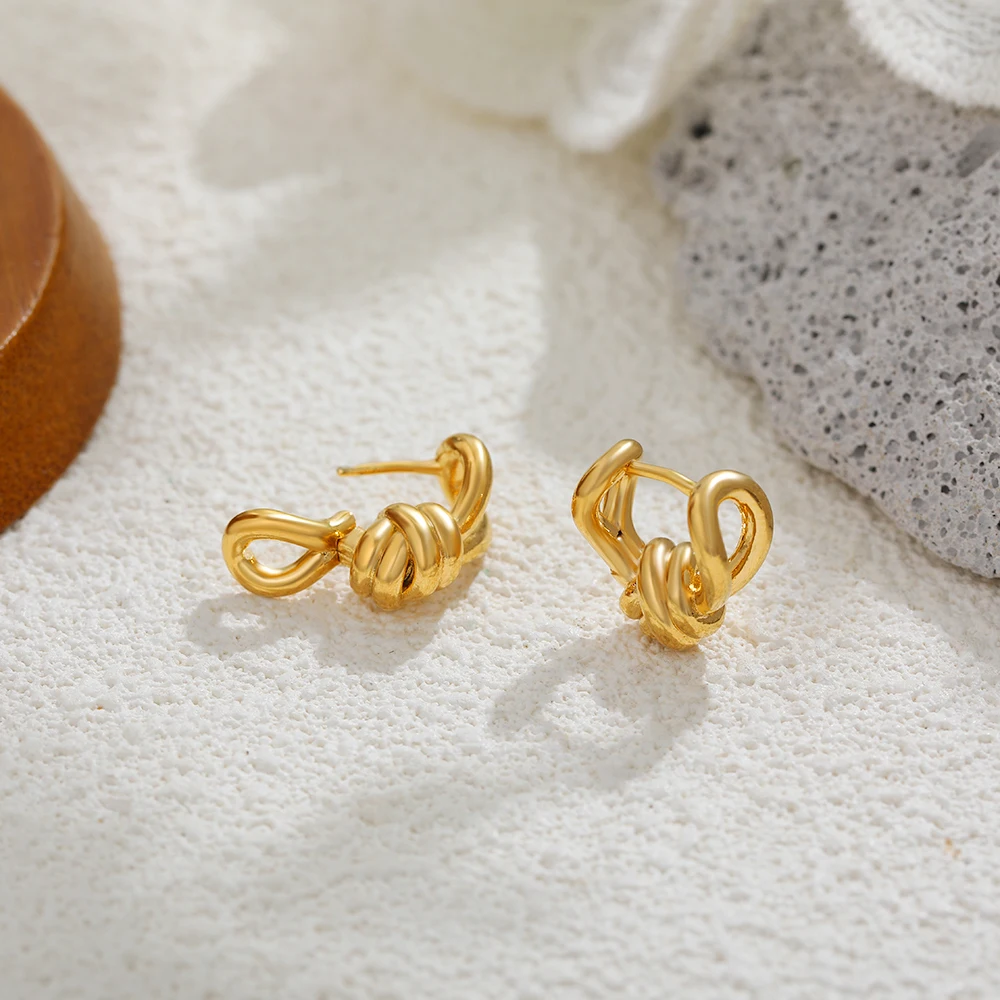 Huggie Earrings Trending Upwards Gold Hoop Earrings Classics Gold - Main Image