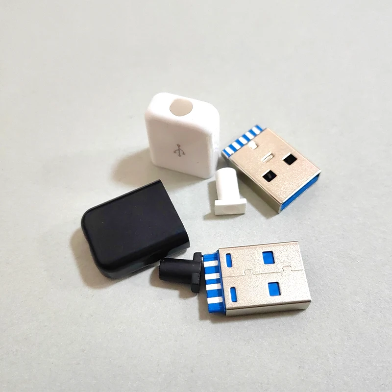 1/5 세트 USB3.0 남성 여성 커넥터 플러그 용접 고속 충전 충전기 플러그 데이터 연결 어댑터 소켓 DIY USB 키트