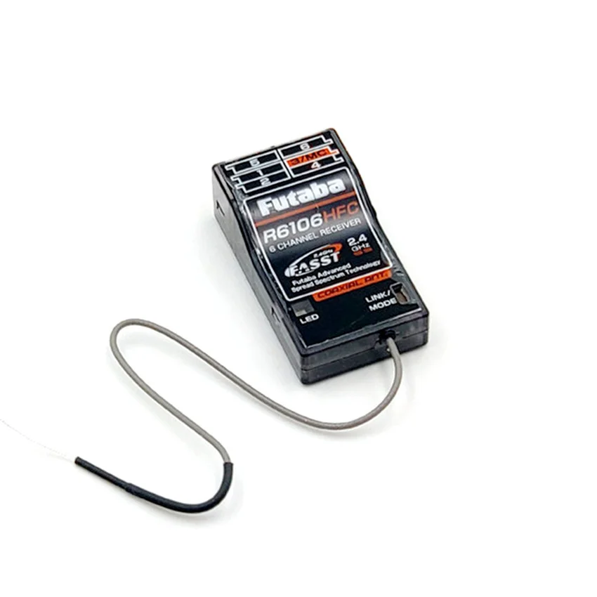 

Futaba R6106HFC 2.4GHz 6-Channels Fasst HV Receiver T8FG 14SG 18SZ 18MZ FX22 Rc Receiver For Fixed Wing Airplane Accessories