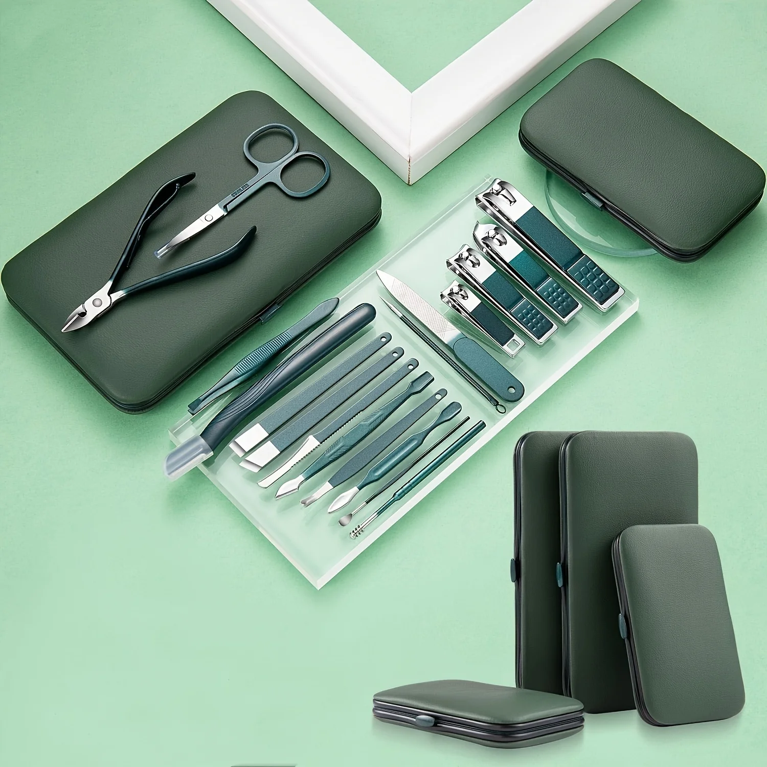 Nail Care Kit 6/7/10/12/18 Piece Stainless Steel Manicure & Pedicure Set Nail Clipper Set Ideal for Home and Salon Grooming nail clipper set,nail care kit,nail scissors set,manicure pedicure kit,manicure set,manicure sets,manicure nail clipper set,nail clippers kit