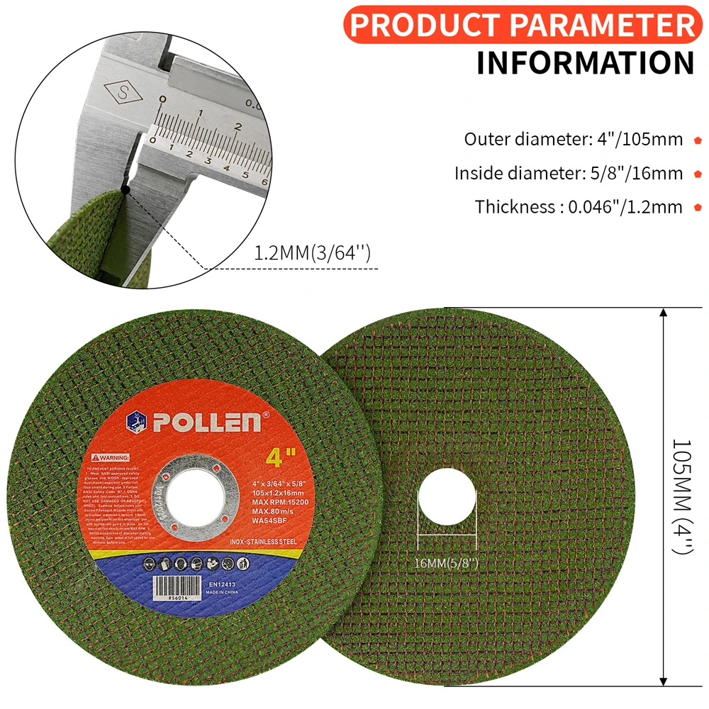 5pcs/105mm Resin Grinding Disc 4