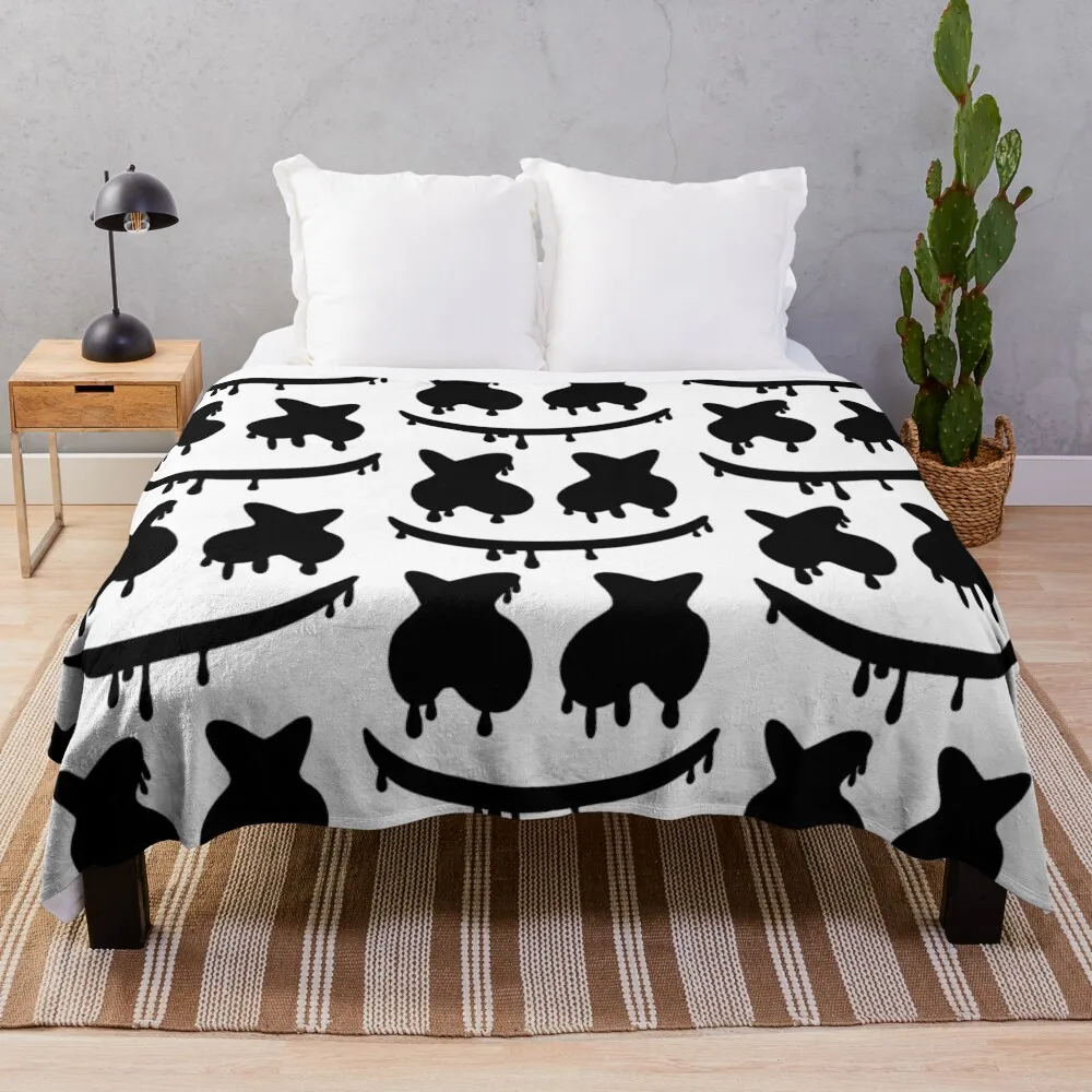 Marshmello Throw Blanket sofa Blankets For Bed Single Blanket