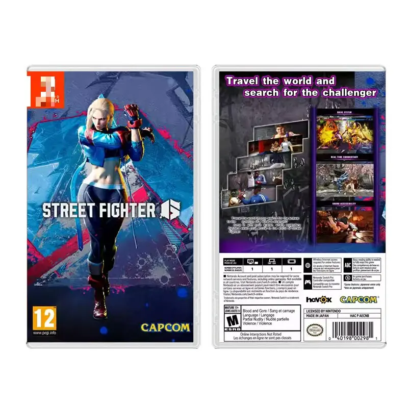 NS Street Fighter 6 Case Holographic Cover Art Only No Game Included Switch  Game Box - AliExpress