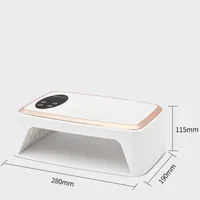 90 LEDS Nail Dryer LED Nail Lamp UV Lamp for Curing All Gel Nail Polish Motion Sensing Manicure Pedicure Salon Tool Big Space 2