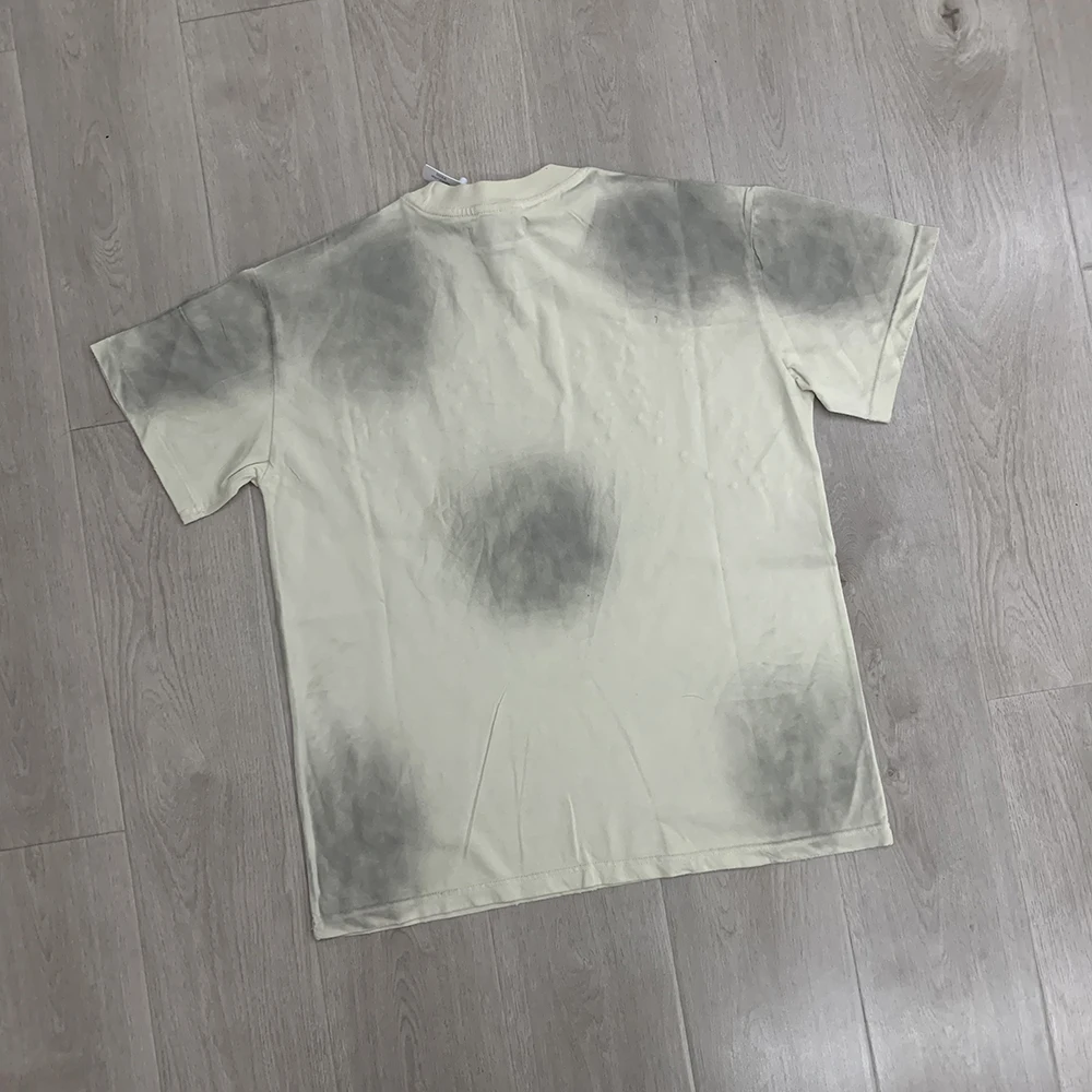 Auto-Buchstaben Strass Verzierte Gewaschene Baumwoll-T-Shirts für Männer und Frauen Harajuku Hip-Hop Lose Glänzende Diamant-Tees Übergroß – Detail 15