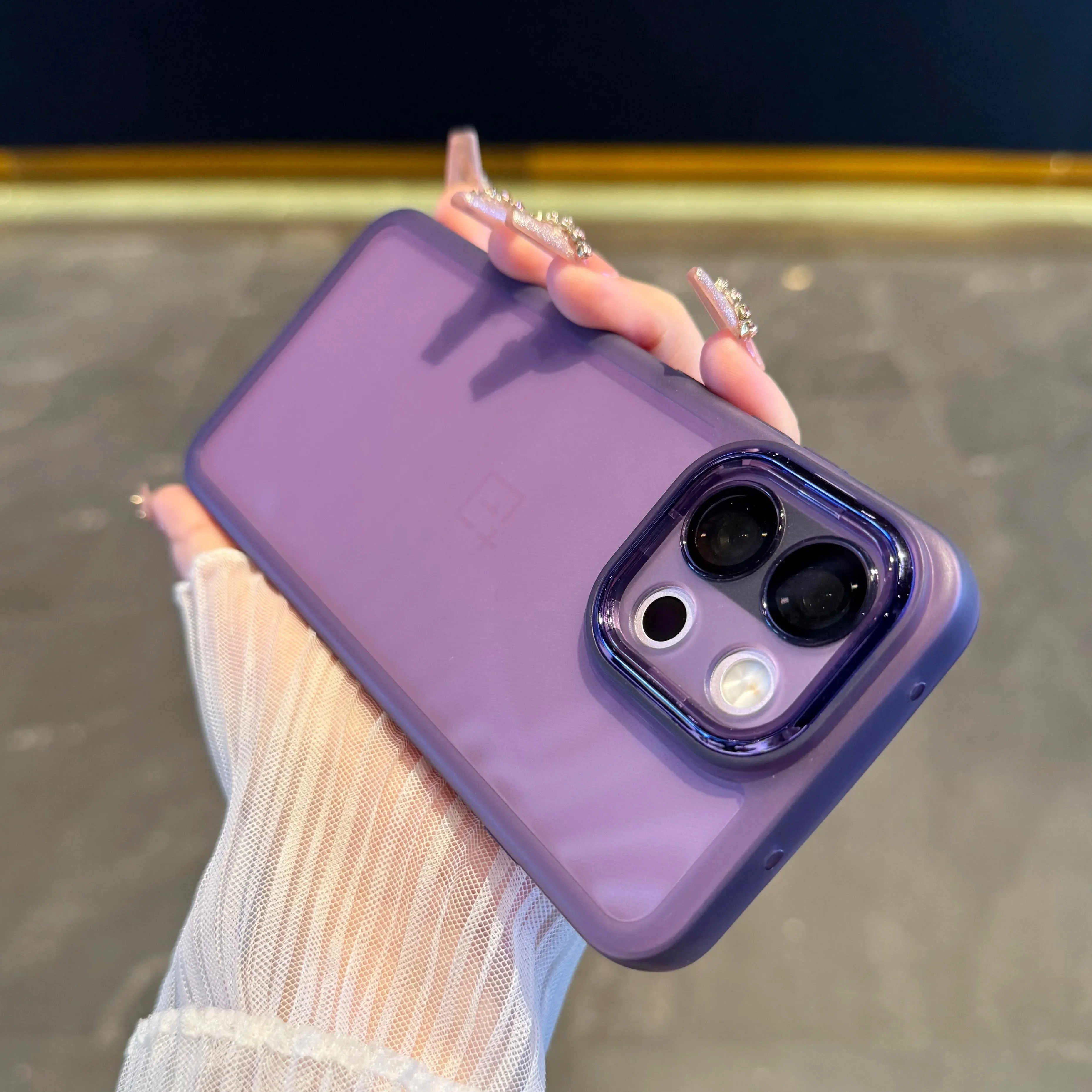 Luxury Soft Silicone TPU Shockproof Bumper Case with Lens Film Back Cover