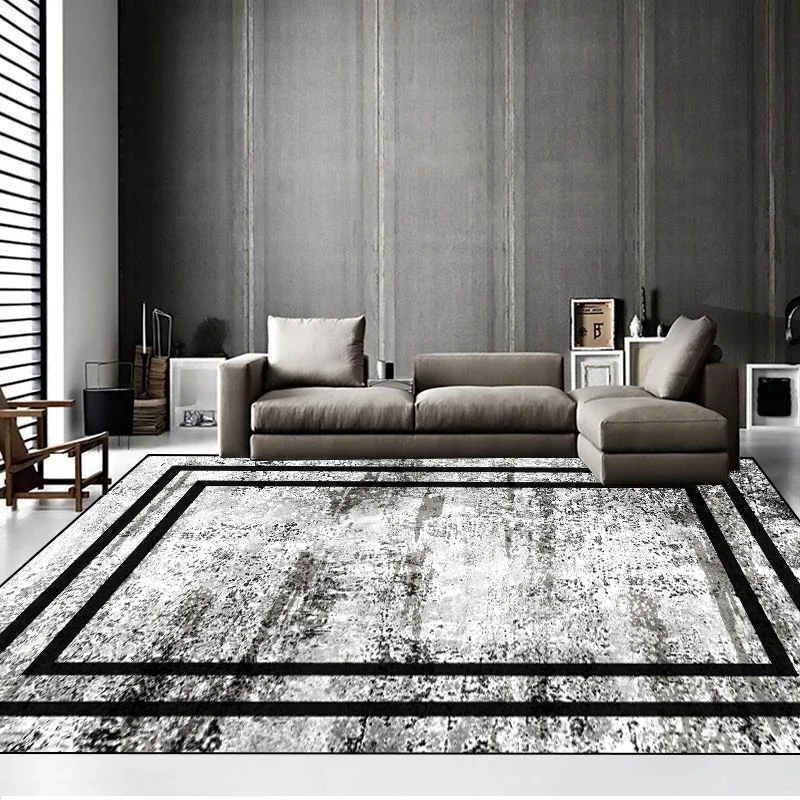 Grey Retro Style Large Living Room Carpet Minimalism Parlor Table Area Rug Non-slip Bedroom Floor Mat 200x300 Decoration Home 러그 floor mat