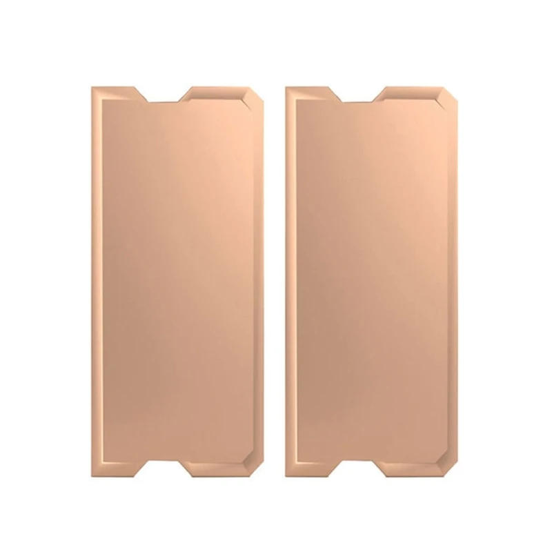 

2Pcs Copper Laptop Memory Heatsink Heat Dissipation DDR4/5 Heat Sink Copper Plate