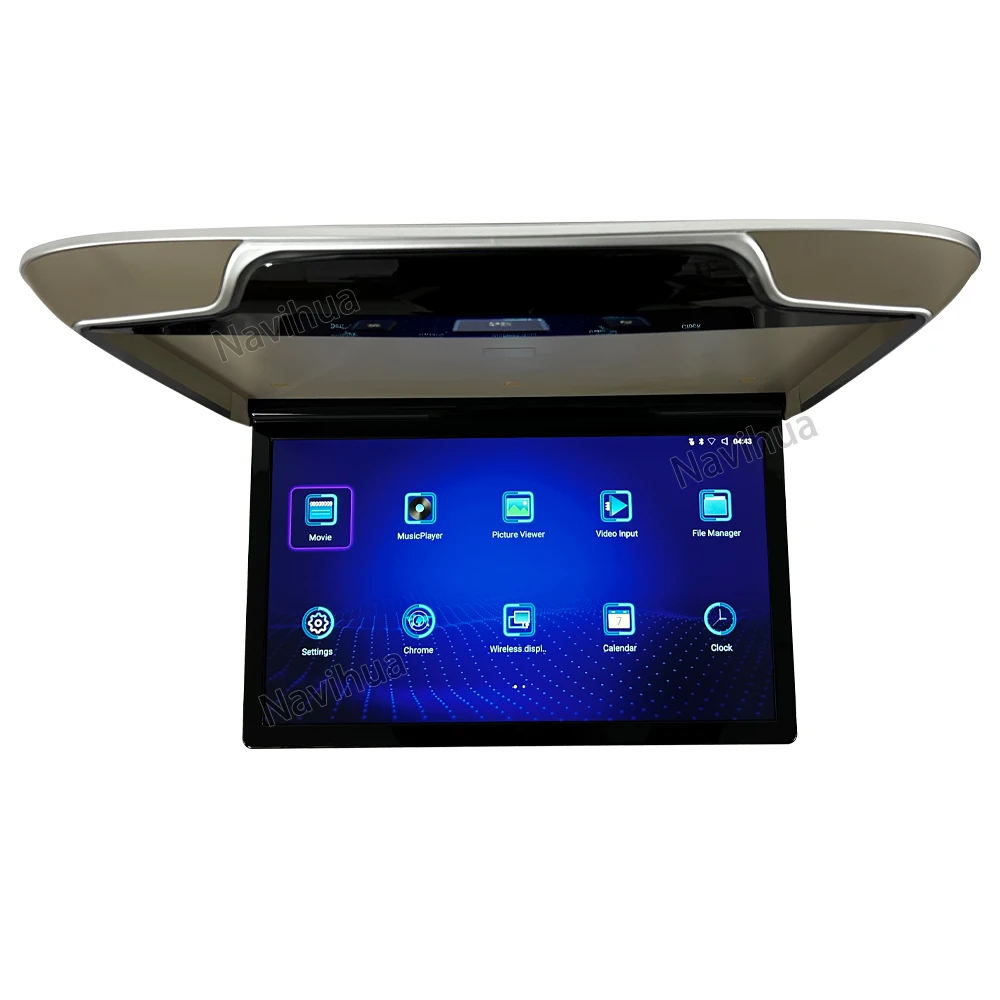 

NaviHua 21.5 Inch Touch Screen Universal Multimedia Car Ceiling Monitor Rear Seat Automotive Entertainment System New Upgrade