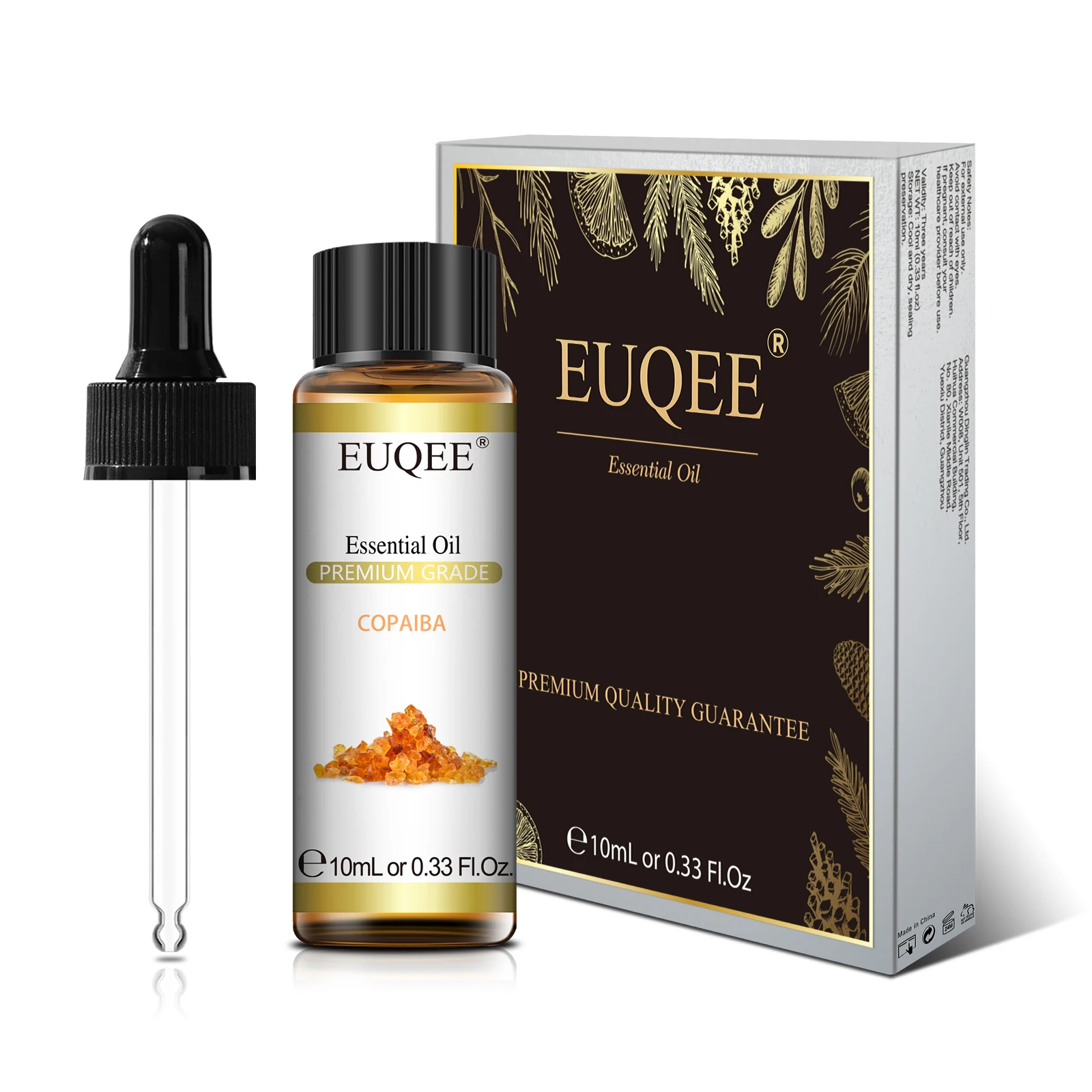 Palo Santo Natural Essential Oil Blend with Glass Dropper – Aromatic Botanical Collection