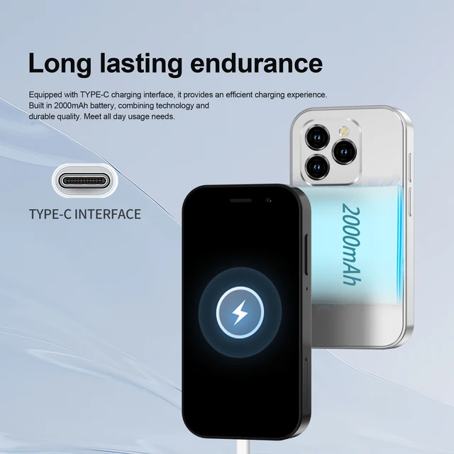 SERVO KING8000 – Mini Smartphone Android 4G LTE Global GPS, écran 3 pouces, caméra 5MP, WIFI, petits téléphones mobiles, batterie 2024 mAh, nouveauté 2000 6