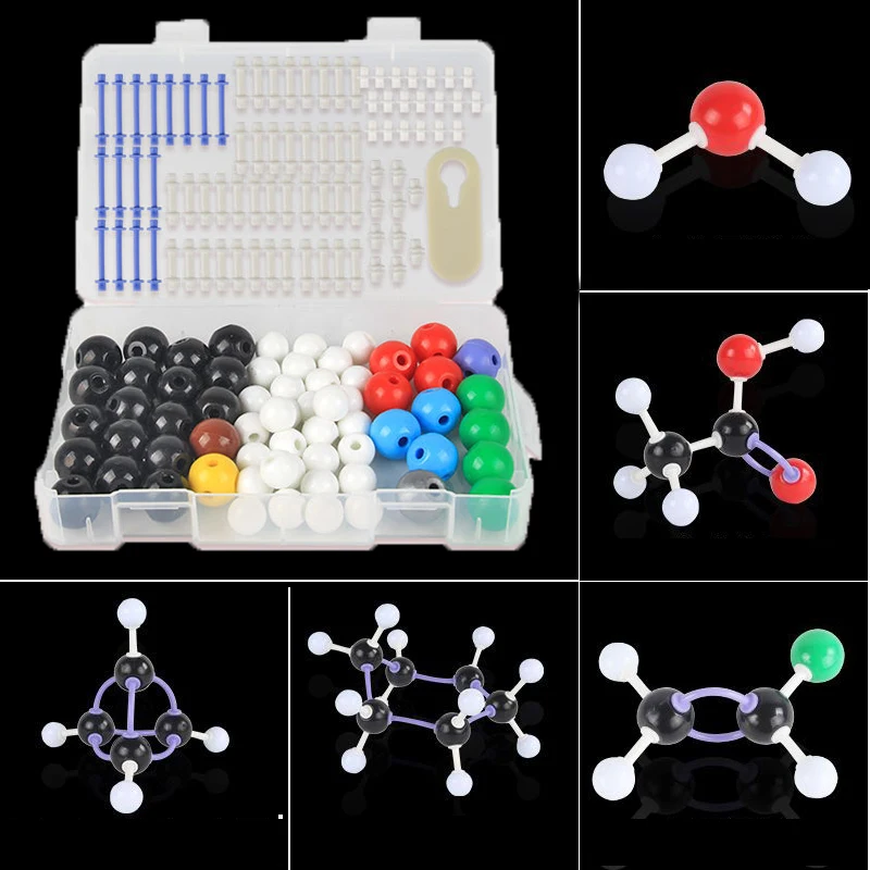 Molecular Structure Model of Organic Inorganic Chemistry Ball and Stick Proportional Model Simulation of Chemical Teaching Equip