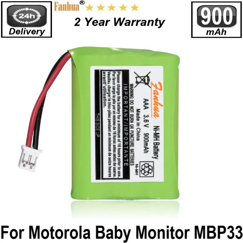 MOTOROLA MBP36 MBP36PU BABY MONITOR COMPATIBLE RECHARGEABLE BATTERY 3.6V 