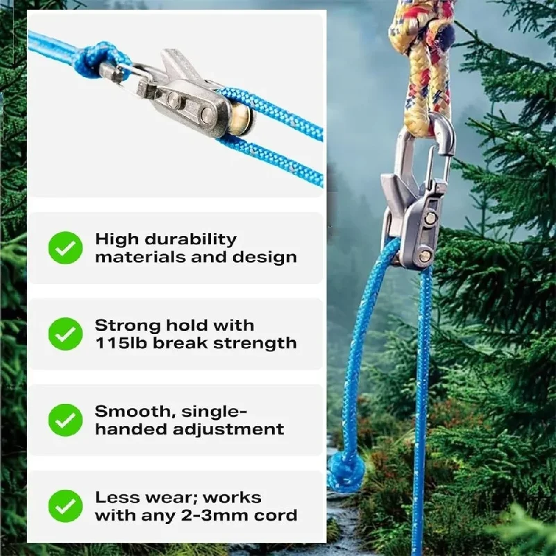 Knot-Free Rope Tensioner Buckle 4