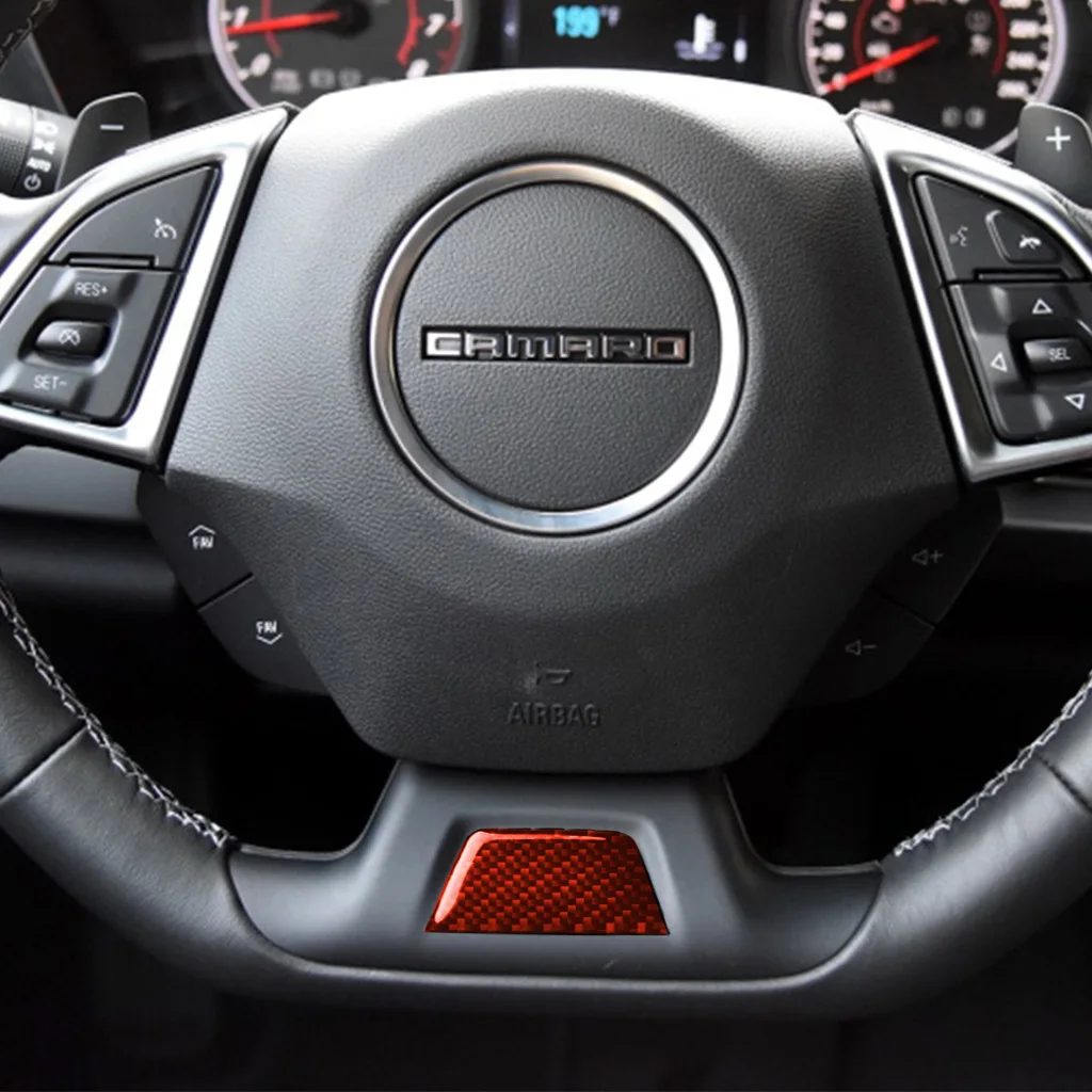 

17-19 для Chevrolet Camaro углеродное волокно рулевое колесо под наклейкой