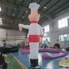 Personalized 3m High Inflatable chef Waving hand Air Dancer Advertising Tube Man with Welcome Gesture 6