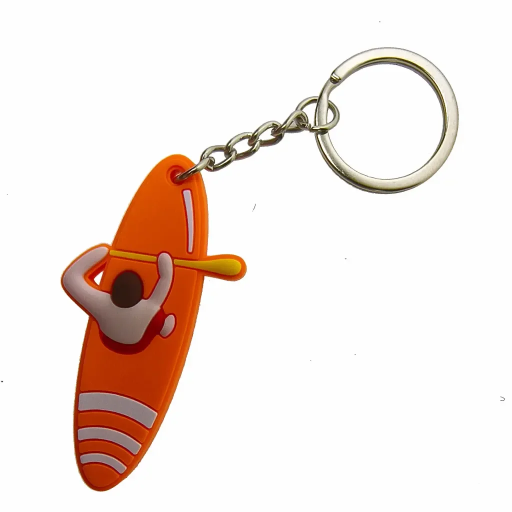 서핑보드 키체인 PVC 백팩 키홀더 지갑 여행가방 애호가 키링 생일 선물 가방 혁신적인 파티 선물 키홀더