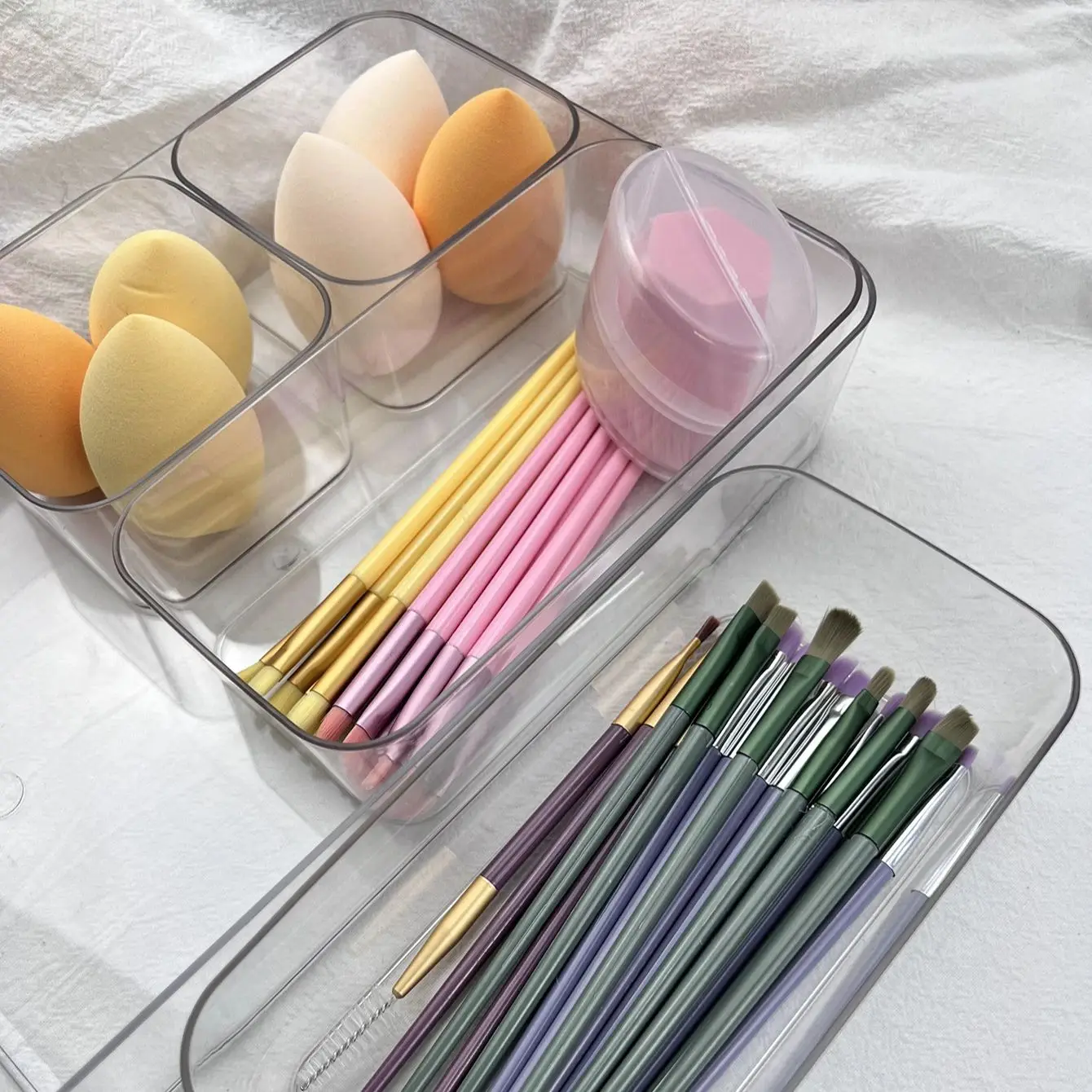 5pcs/Set Storage Drawer Storage Box Kitchen Bathroom Storage Trays Sundries Jewellery Holder Make Up Organizer Box Closet Cover