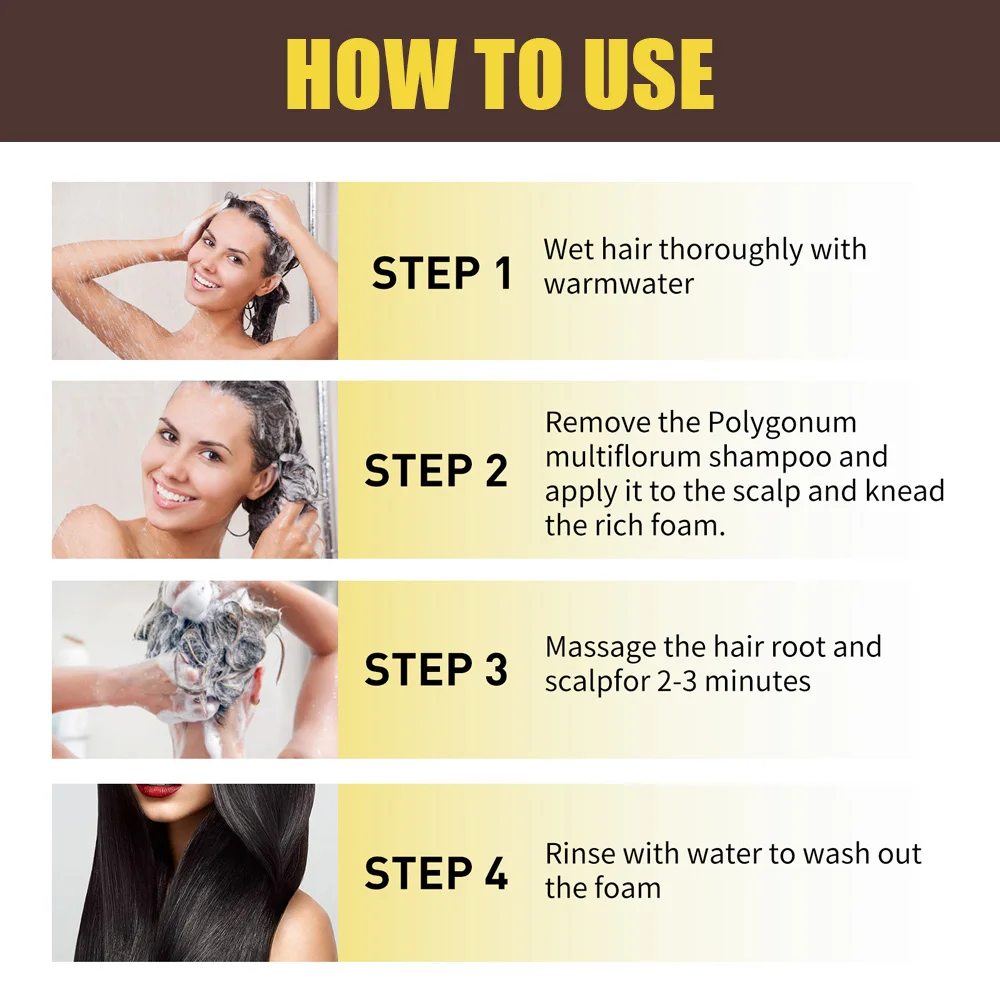 New Hair color shampoo 3 in 1 makes hair instantly from white to brown natural hair color protective sleeve for women 100ML 6