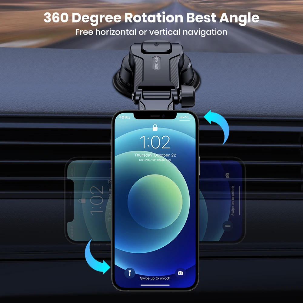 Magnetic Car Phone Holder Stand 360 Degree Mobile Cell Magnet Mount GPS Support