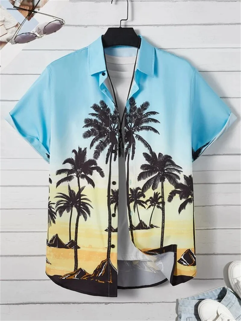 Summer Flower 3D Print Top Men Summer Hawaii Beach Shirts Outdoor Party Breathable Short Sleeve Street Social men casual shirt,men hawaiian shirt