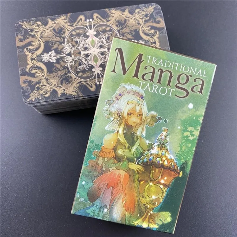 Traditional Manga Tarot Cards English Oracle Cards Women Girls Tarot Deck Board Game 6