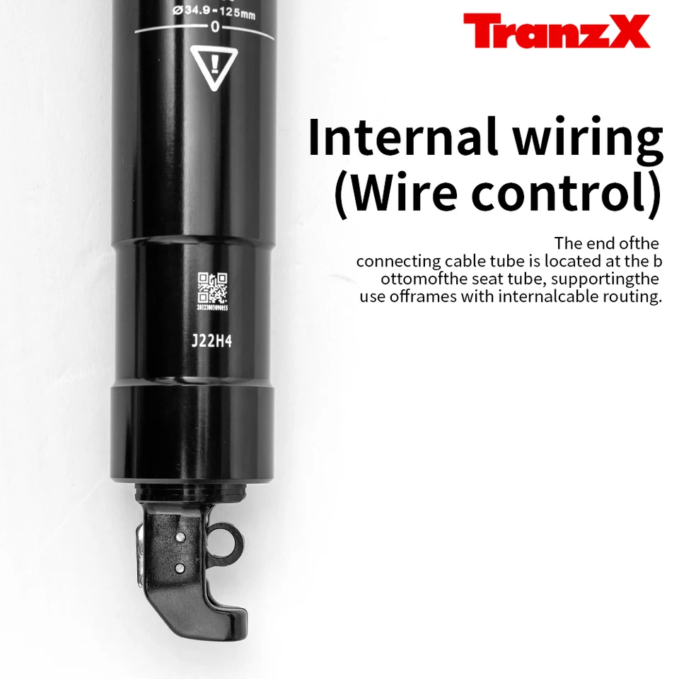 Tranzx Dropper Seatpost 34.9mm MTB Seatpost 125mm Travel TranzX