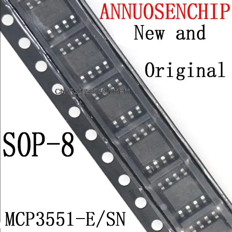 

10PCS New and Original MCP3551 MCP3551E MCP3551-I/SN SOP-8 SMD free shipping MCP3551-E/SN