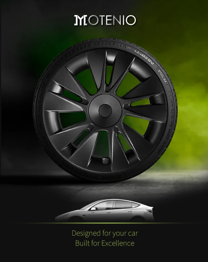 4PCS Design für Tesla Model 3 18-Zoll-Radkappen Messerstil Nur für Model 3 (2017-2023) – Detail 1