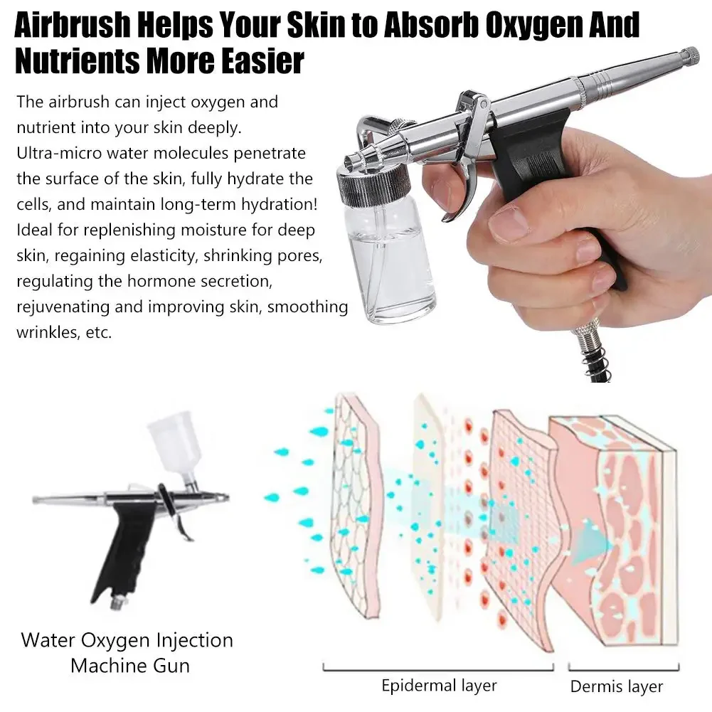 Portable Facial Steamer Spray Nano Mist Sprayer Water Oxygen Jet Peeling Skin Care Injector Skin Moisturizing Spa Face Beauty