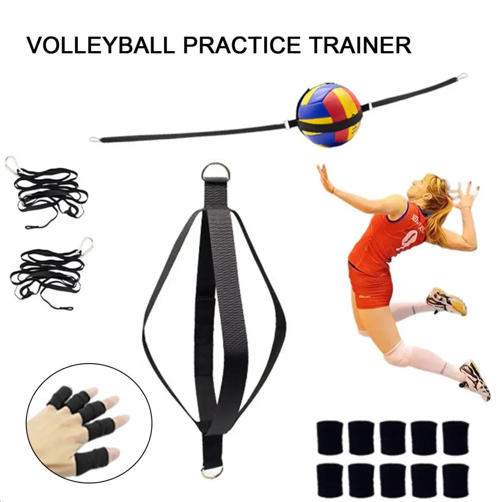 

1 Set Volleyball Practice Trainer High Elastic Adjustable Reusable Professional Fasten Tape Design Volleyball Spike Training Equ