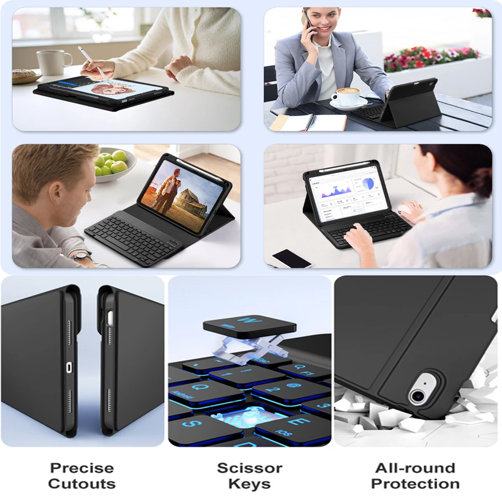 Premium Detachable Keyboard Case with Pen Slot