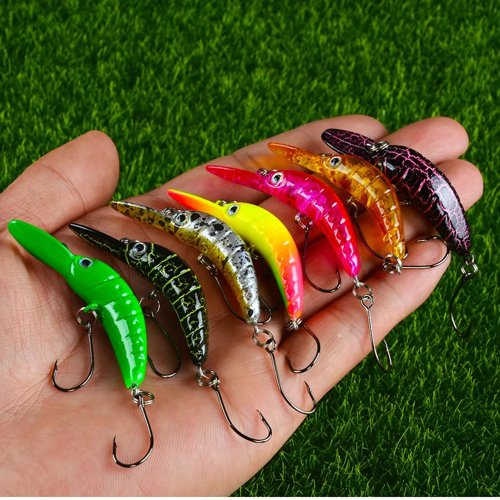 1Pc Floating Minnow Fishing Lure 5/3.8cm 2.5/1.5g Mini Artificial Hard Bait Sharp Hook Crankbait Wobbler Trout Pike Bass Fishing