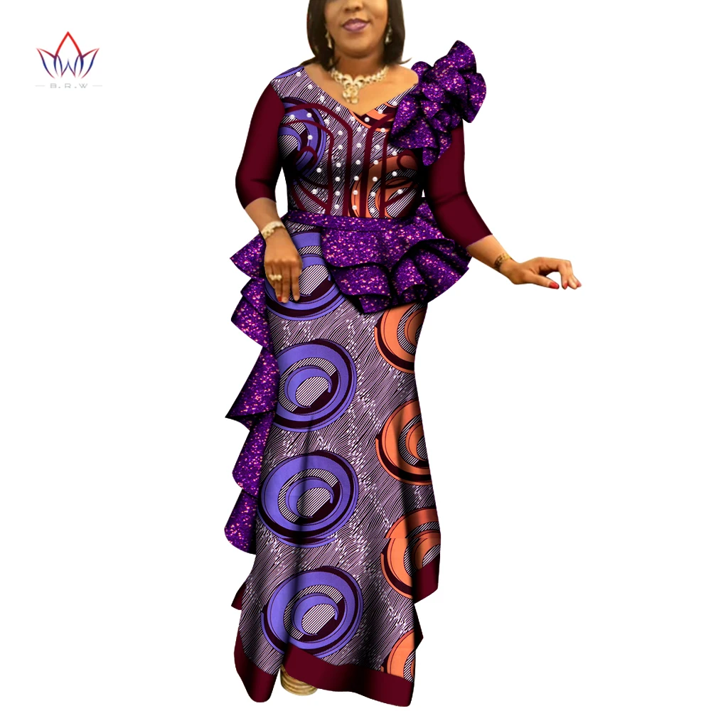 Африканское женское платье базин богатое нарядное для свадьбы подружки невесты