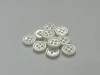 freeshipping 4 holes shell mother of pearl button 10mm  thick 3mm  double white  high quality for shirt  fashion blouse 100pcs 1
