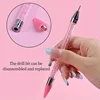 Nails Art Brush For Manicure Double Head Point drill pen Dot Painting Point Pen Rhinestone Picker Wax Pencil Crystal Handle Tool 5