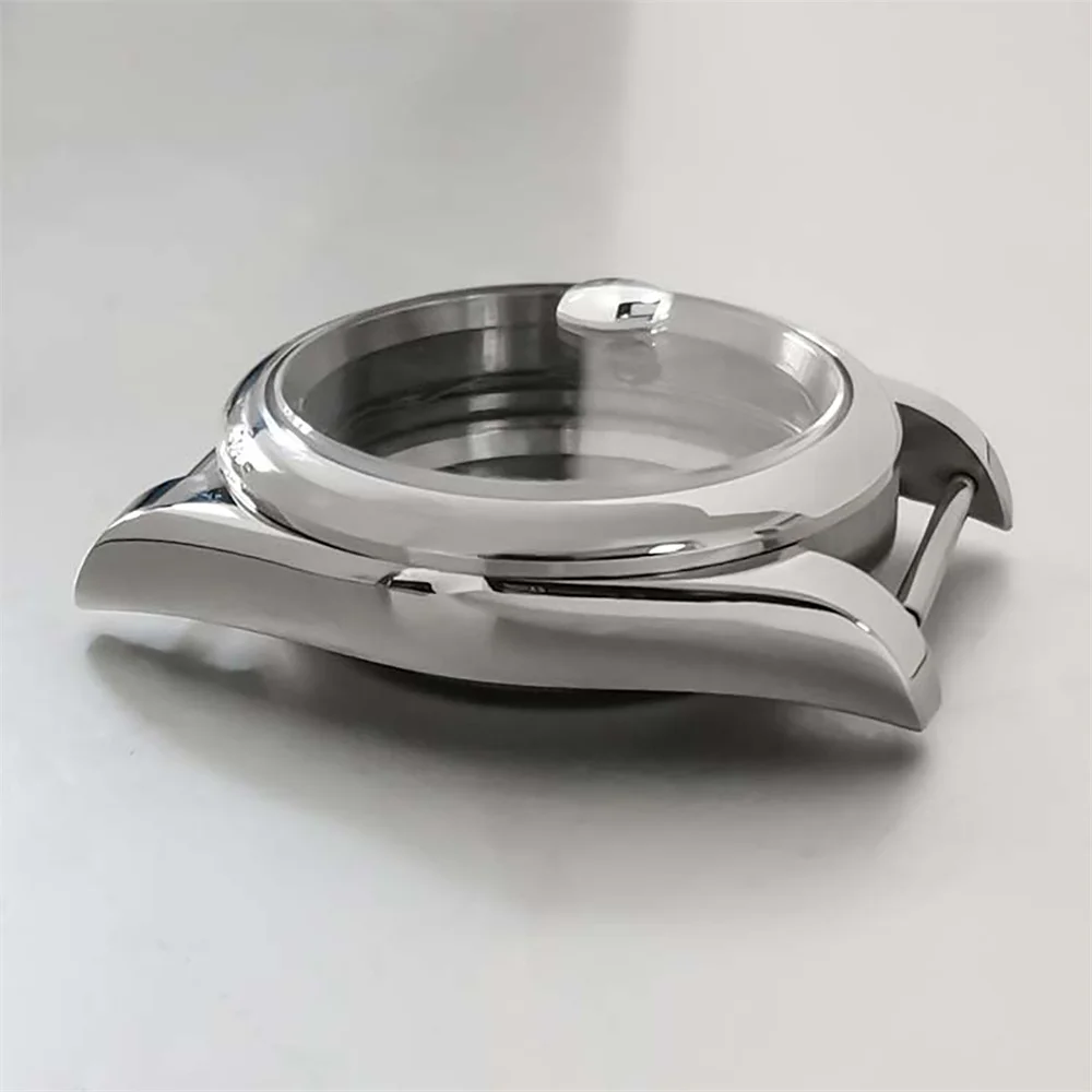 36Mm Uomo Datejust Cassa Dell'Orologio Lunetta Scanalata Cinturino Giubileo Vetro Zaffiro Nagnificazione Per Nh35/36 Movt Clear Ostrica Custodia Perpe