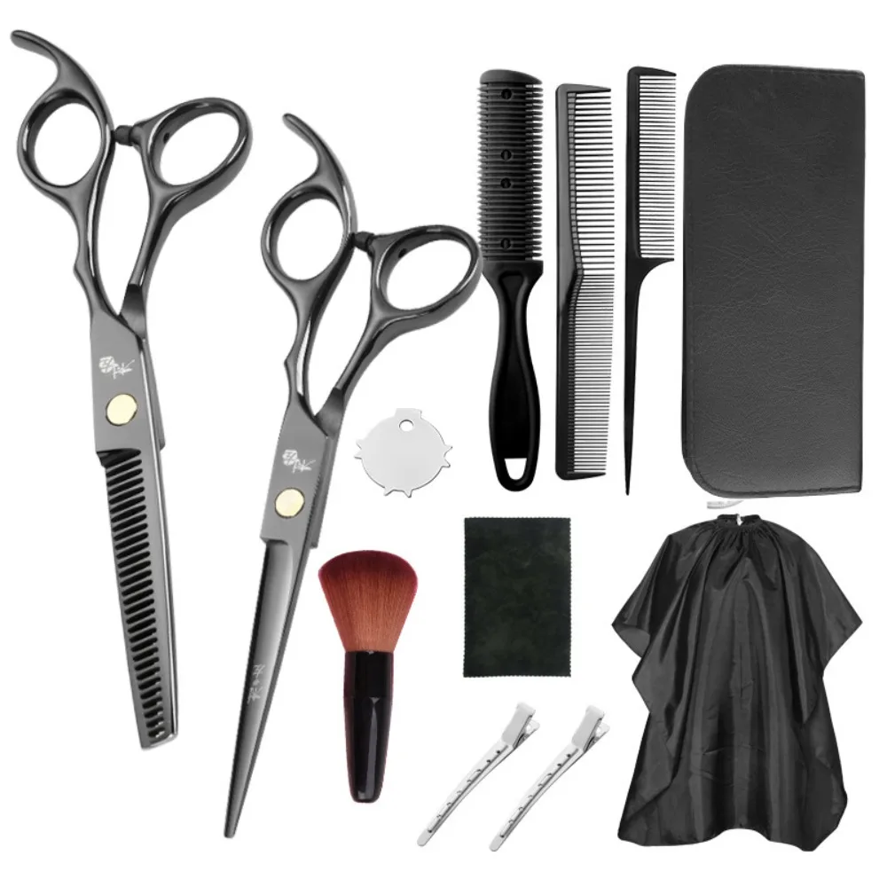 

С расческой, ножницы для стрижки, набор для парикмахерской из нержавеющей стали с зажимом, профессиональный инструмент для стрижки волос