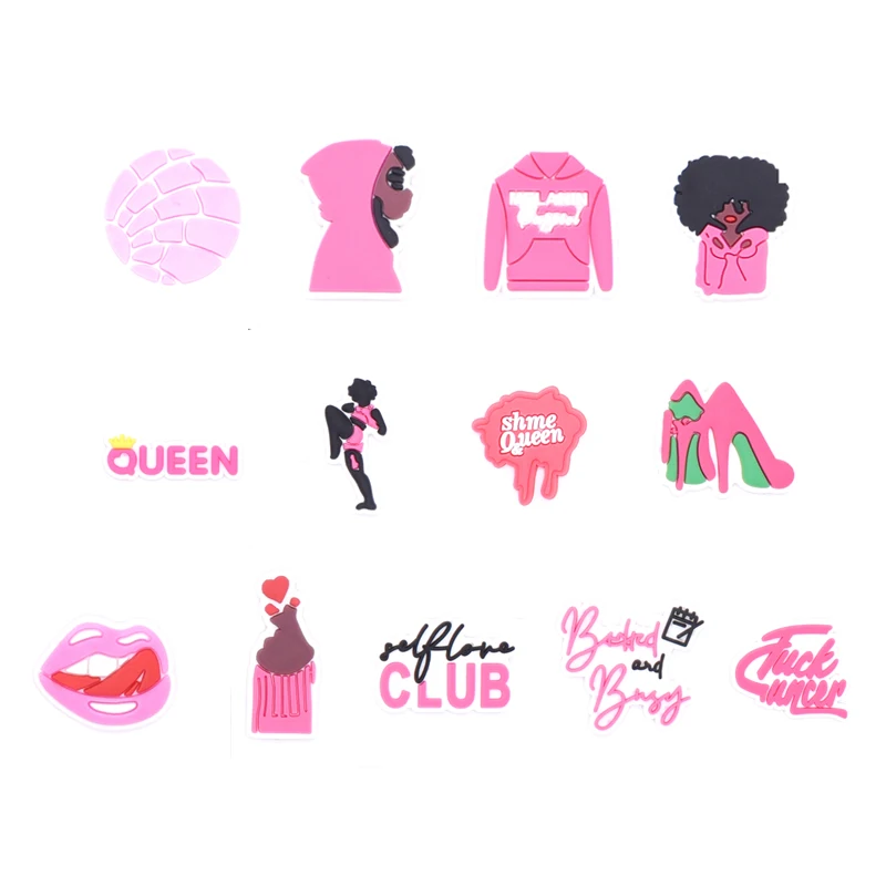 Купить 13Pcs/SetCartoon DIY Pink Beautiful Girl Flower Shoes Shoe Buckle Decoration Design Charm Suitable For Girls Accessories Gift  | Отзывы и видеообзор (1005003990230021)