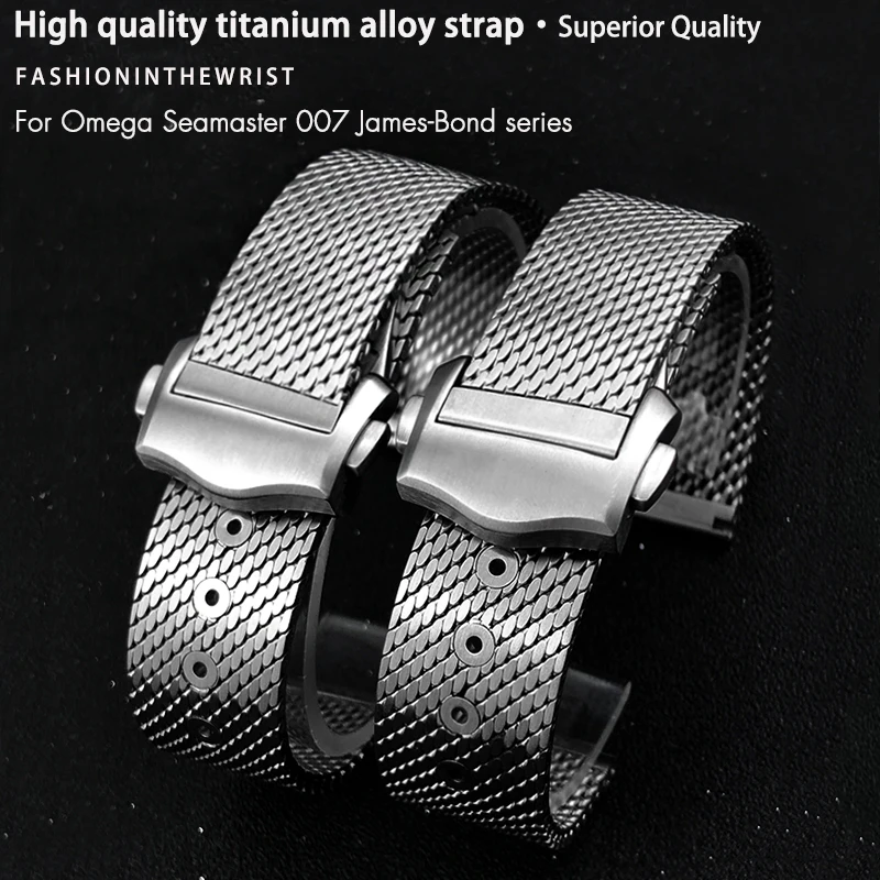 18mm 19mm 20mm High Quality Titanium Watchband Fit for Omega 007