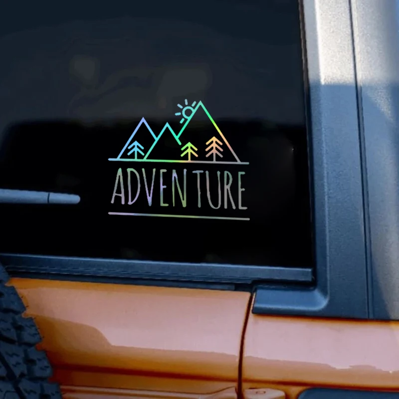 Adventure Quote Laptop Decals Decoration Mobile Phone Sticker Mountain Camping Vinyl Sticker Outdoorsy Car Window Decor 3d wall stickers