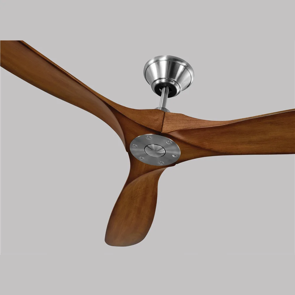 60 inch walnut solid wood ceiling fan retro American style home restaurant hanging fan industrial and commercial outdoor